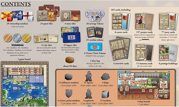 Capstone Games: Maracaibo, Big Box Strategy Board Game, Unique Story Mode Feature, A Nondestructive Legacy-Like Experience, 1 to 4 Players, Ages 12 and Up