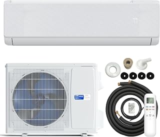 Antarctic Star 24000BTU Mini Split AC/Heating System, Inverter Ductless, 19 SEER2 230V Mini Split Air Conditioner with Heat Pump, Compatible with Alexa, Energy Efficient Split Unit, White
