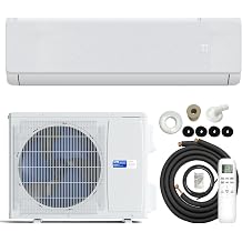 Antarctic Star 24000BTU Mini Split AC/Heating System, Inverter Ductless, 19 SEER2 230V Mini Split Air Conditioner with Heat Pump, Compatible with Alexa, Energy Efficient Split Unit, White