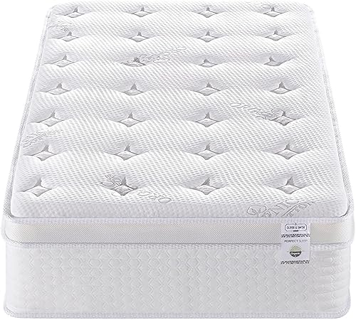 Miniatura 7 de Oliver & Smith - Colchón híbrido de espuma viscoelástica fresca de 12 pulgadas y resortes con funda transpirable, cómoda parte superior de almohada