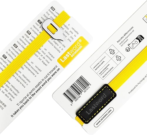 Lastword marcadores elásticos perfectos para cualquier libro, marcadores para mujeres, hombres y niños, no pierdas tu marca, diseño hecho en Italia