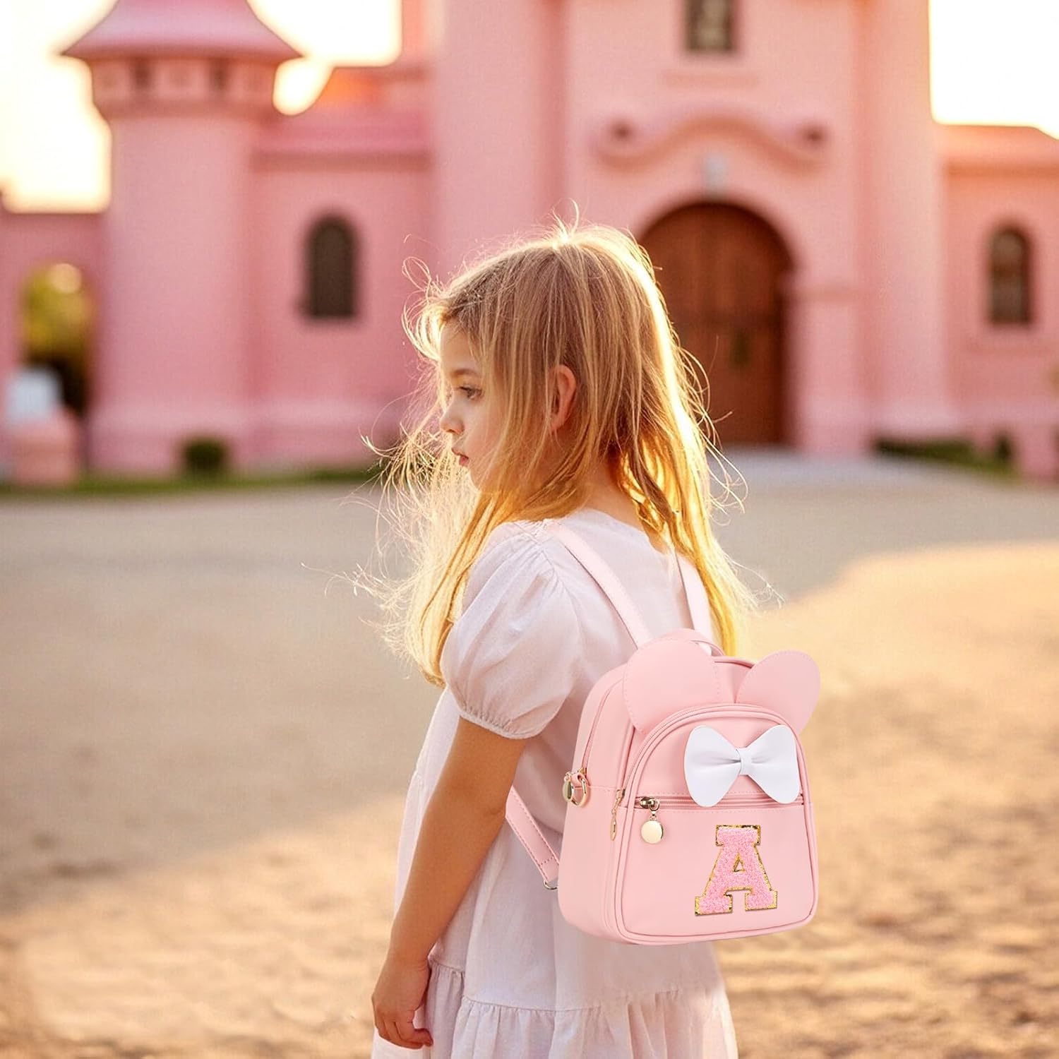 Girls Initial Bowknot Cute Mini Backpack for Toddler Personalized Trendy Stuff Gift for Teen Little Girl Kids - Image 7