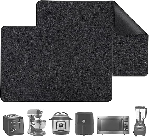 2pcs Air Fryer Pad HeatResistant Kitchen Counter Mat HeatResistant Countertop Protector Non