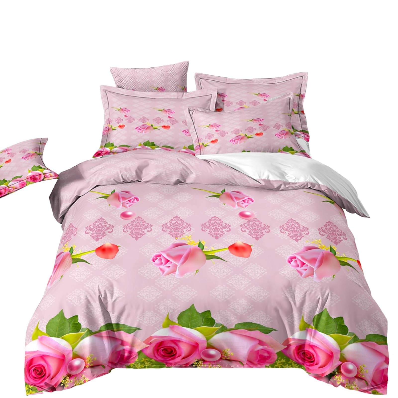 Super King Size Duvet Cover Sets Elegant Rose Green Super King Bedding