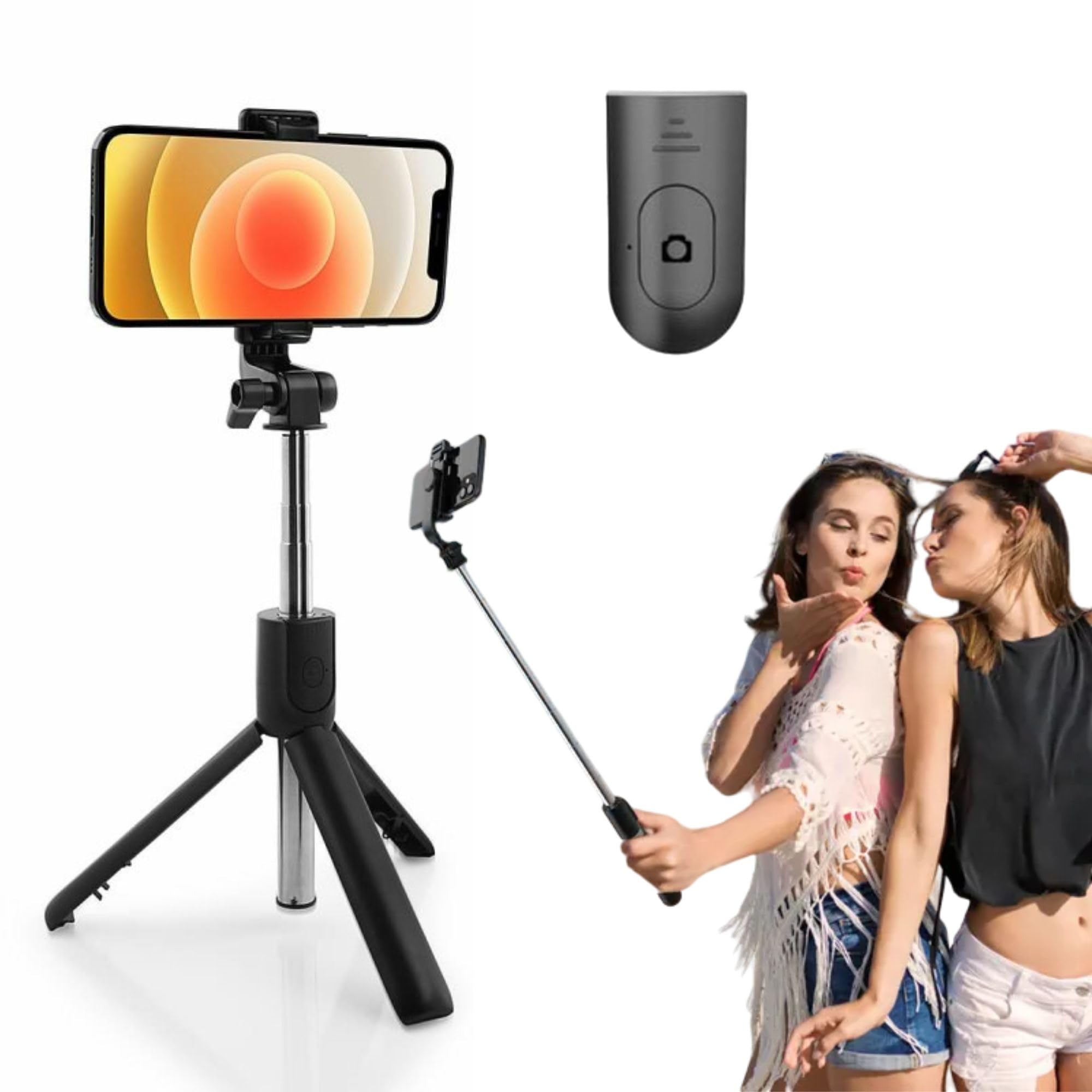 SHUBONIK Phone Tripod & Selfie Stick, Extendable Cell Phone Tripod Stand with Wireless Remote and Phone Holder, Compatible with iPhone Android Phone, Camera, Best for Video, Vlogging (B0D6RHPR4M) Amazon Price History, Amazon Price Tracker