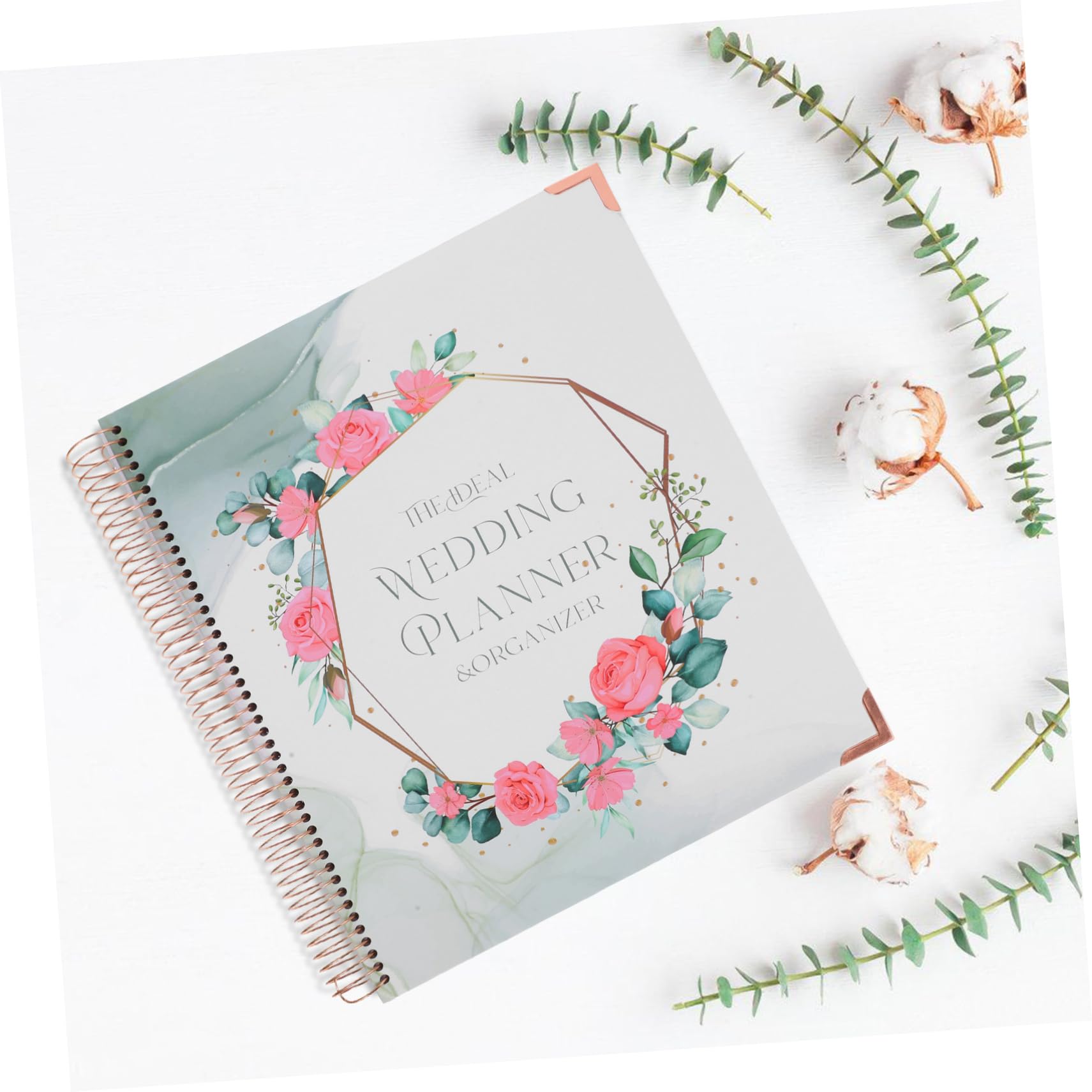 SEWACC Hochzeitsplaner Buch aus Papier mit Checkliste Detailliertem Zeitplan und Budgetplanung für Verlobung und Hochzeit