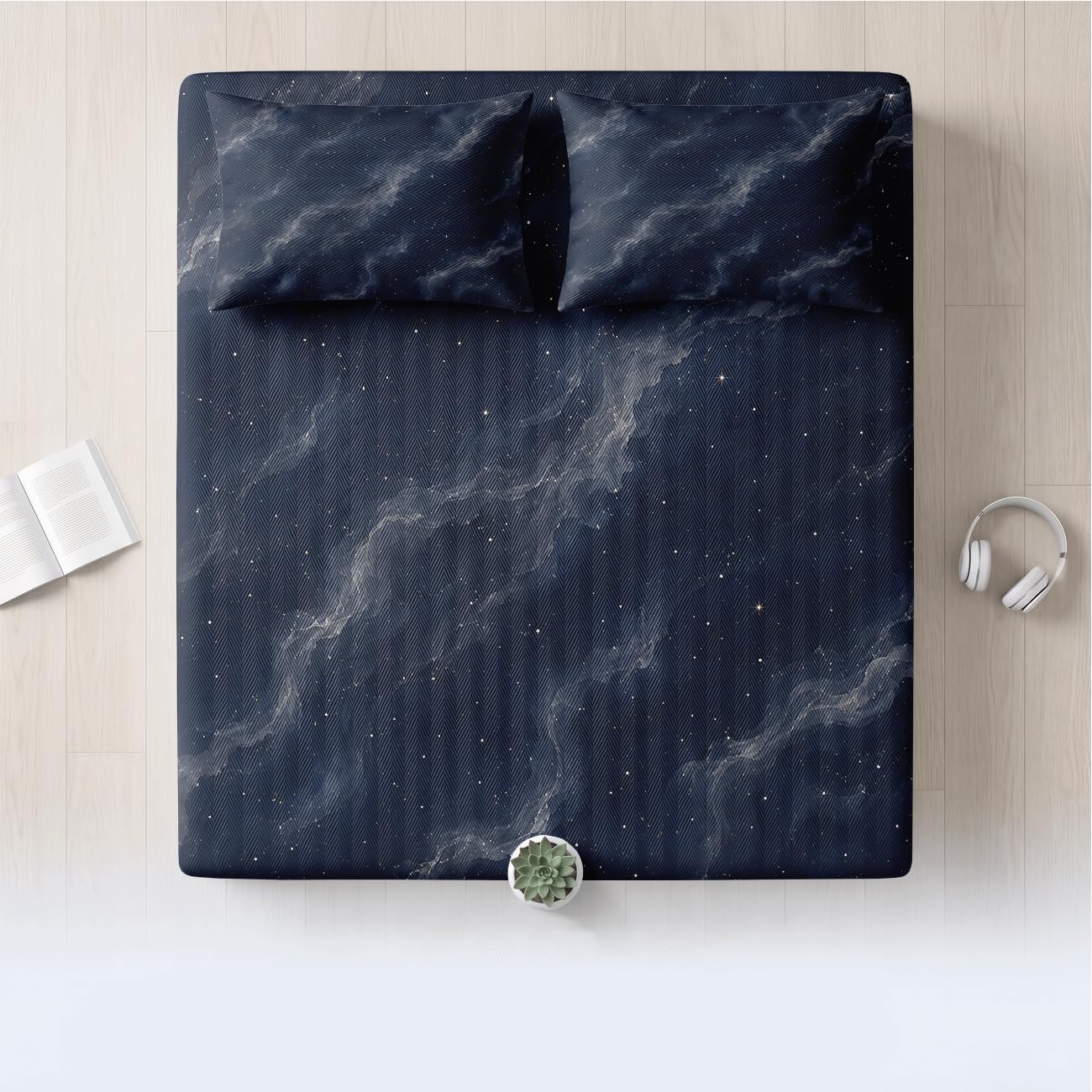 Lenzuolo Con Angoli Rinfrescante (Nebulosa Blu 2,200x220cm)