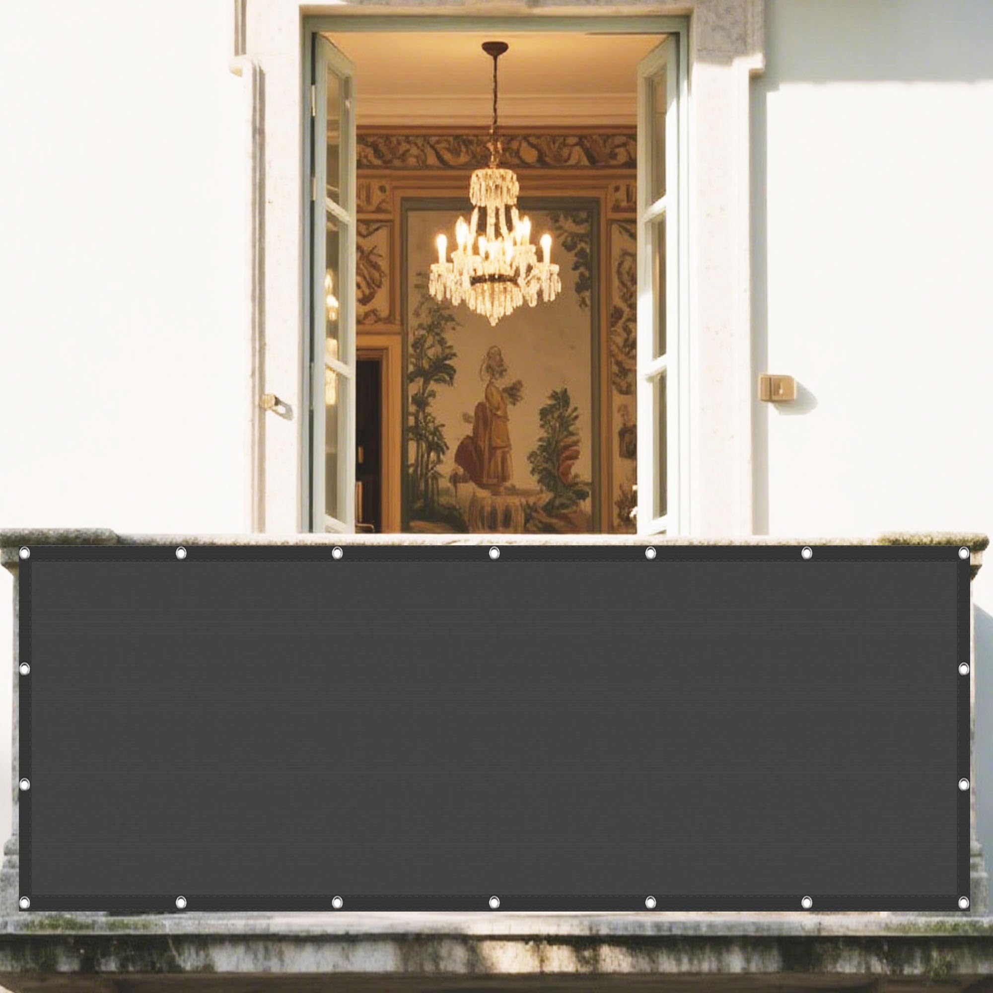 Voiles d'ombrages pour terrasse grande bâche de jardin sable 6x9