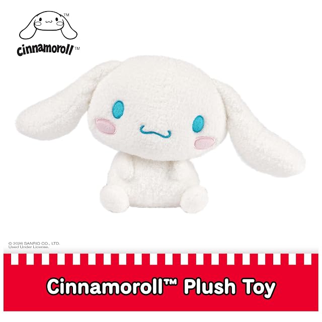 Foto 2 de 8 de GUND Sanrio Cinnamoroll - Peluche premium para edades de 1 año en adelante, 15 cm, color blanco