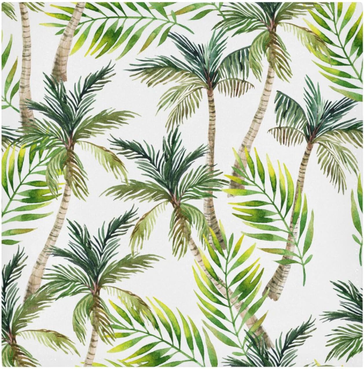 YETTASBIN Tropical Palm Tree Cloth Napkins Set of 6, Reusable Washable Oversized Table Napkins for Family Wedding Dinner Party Home Decor, 20 Inch