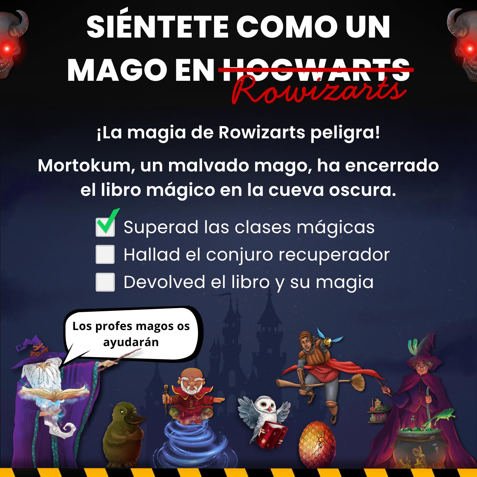 EPIC ENIGMAS | Escape Room Magia de Harry | 5 a 12 años | 5 Salas de Enigmas Emocionantes | Juego de Mesa Familiar Niños | 1-5 Jugadores