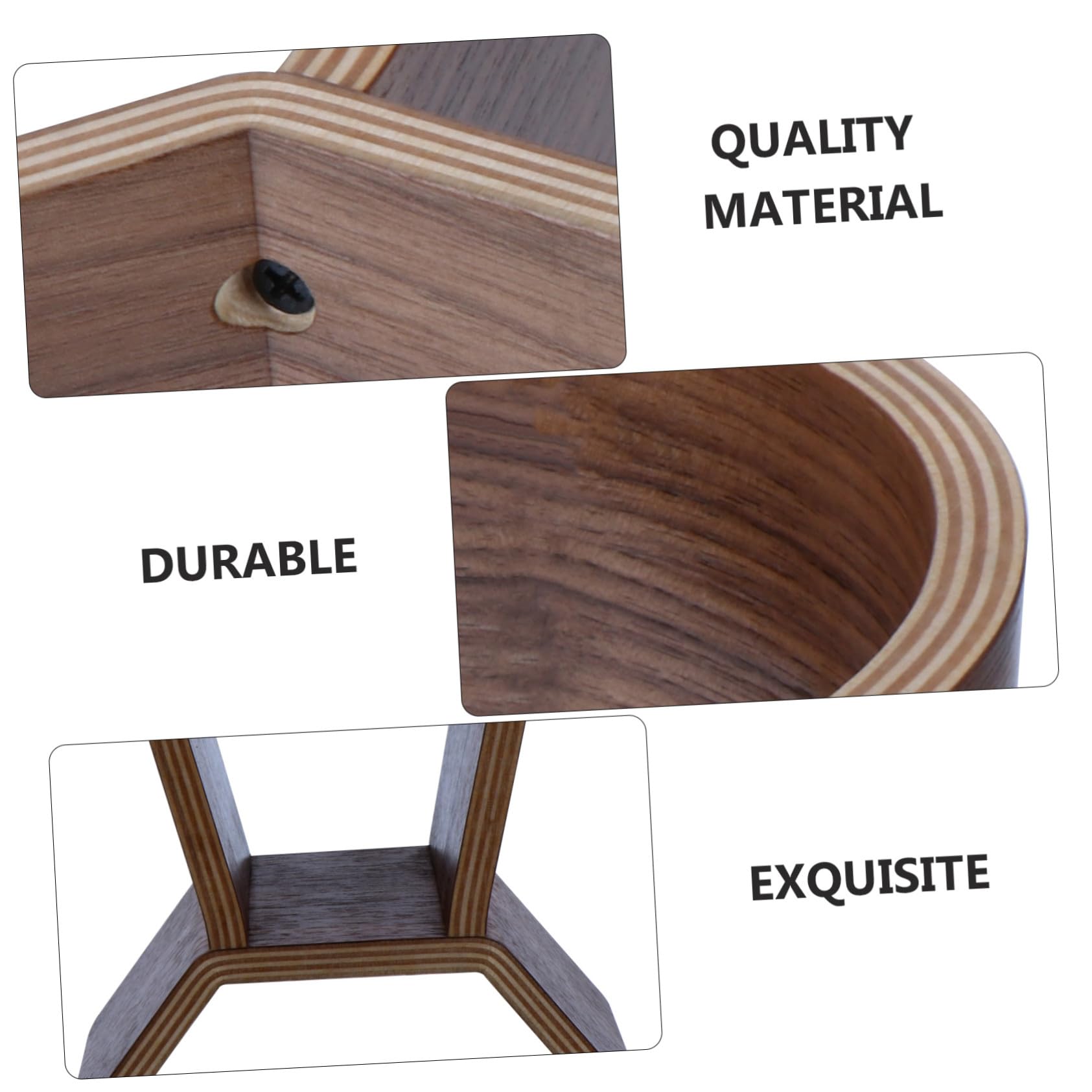 ABOOFAN Support Stable Audio Bois Naturel de en Casque Noyer pour Rangement et Élégant pour Casque, pour Décoration et Bureau
