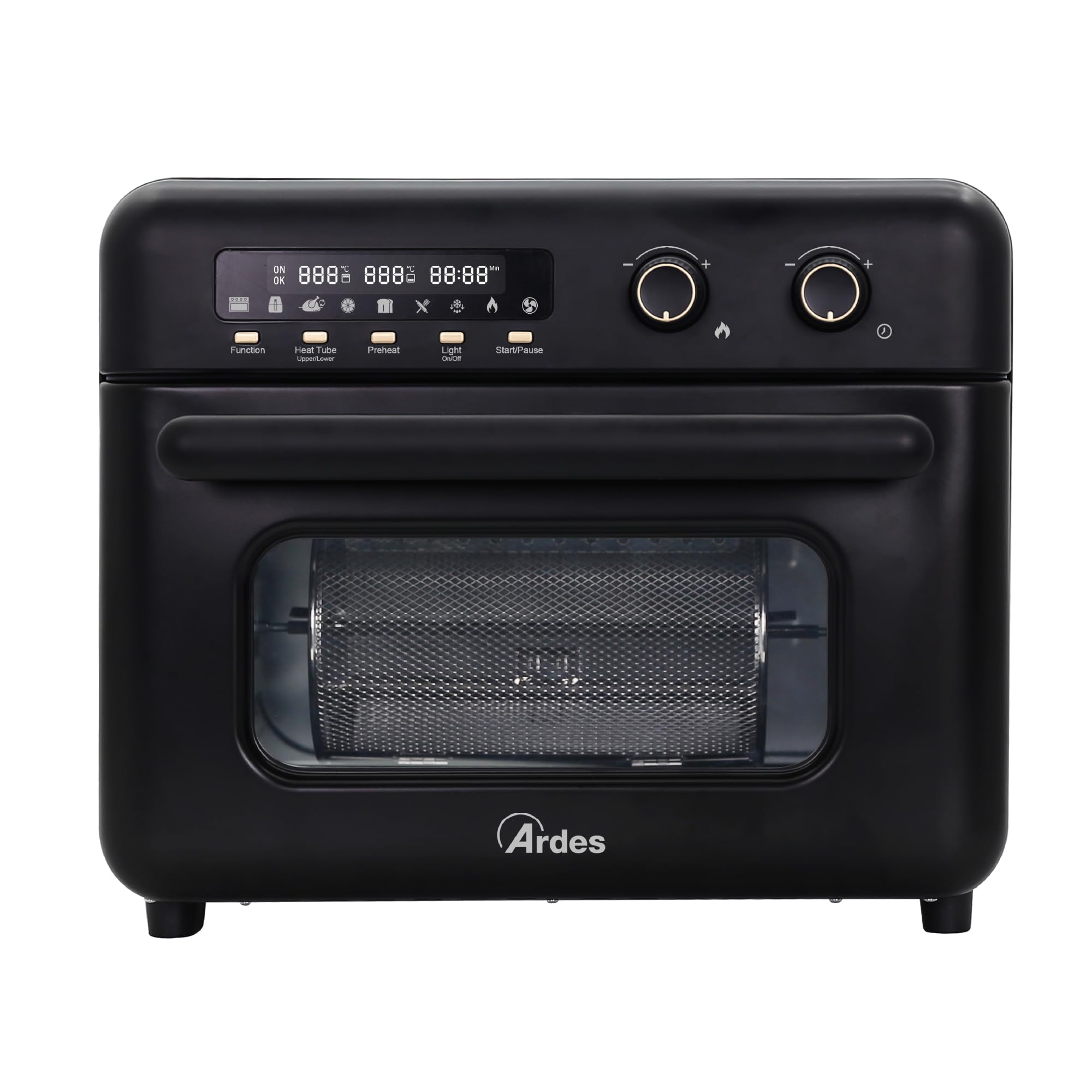 ARDES ELDORADA 30L – Horno freidora de aire 9 en 1 con girarrosto, 30L, 1700–2000W, temperatura 30–200°C, accesorios incluidos