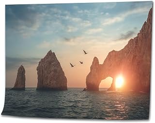 Paint by Numbers Kit for Adults Beginner Rocky formations sunset Famous arches Los Cabos Mexico Baja California DIY Painting on Canvas by Numbers Acrylic Oil Painting for Home Decor Gifts 16"x20"
