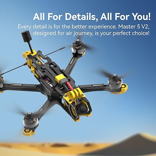 Miniatura 2 de SpeedyBee Master 5 V2 FPV Drone - 5 pulgadas 6S BNF con RunCam Phoenix FPV Cámara Configuración inalámbrica para FPV principiantes o profesionales