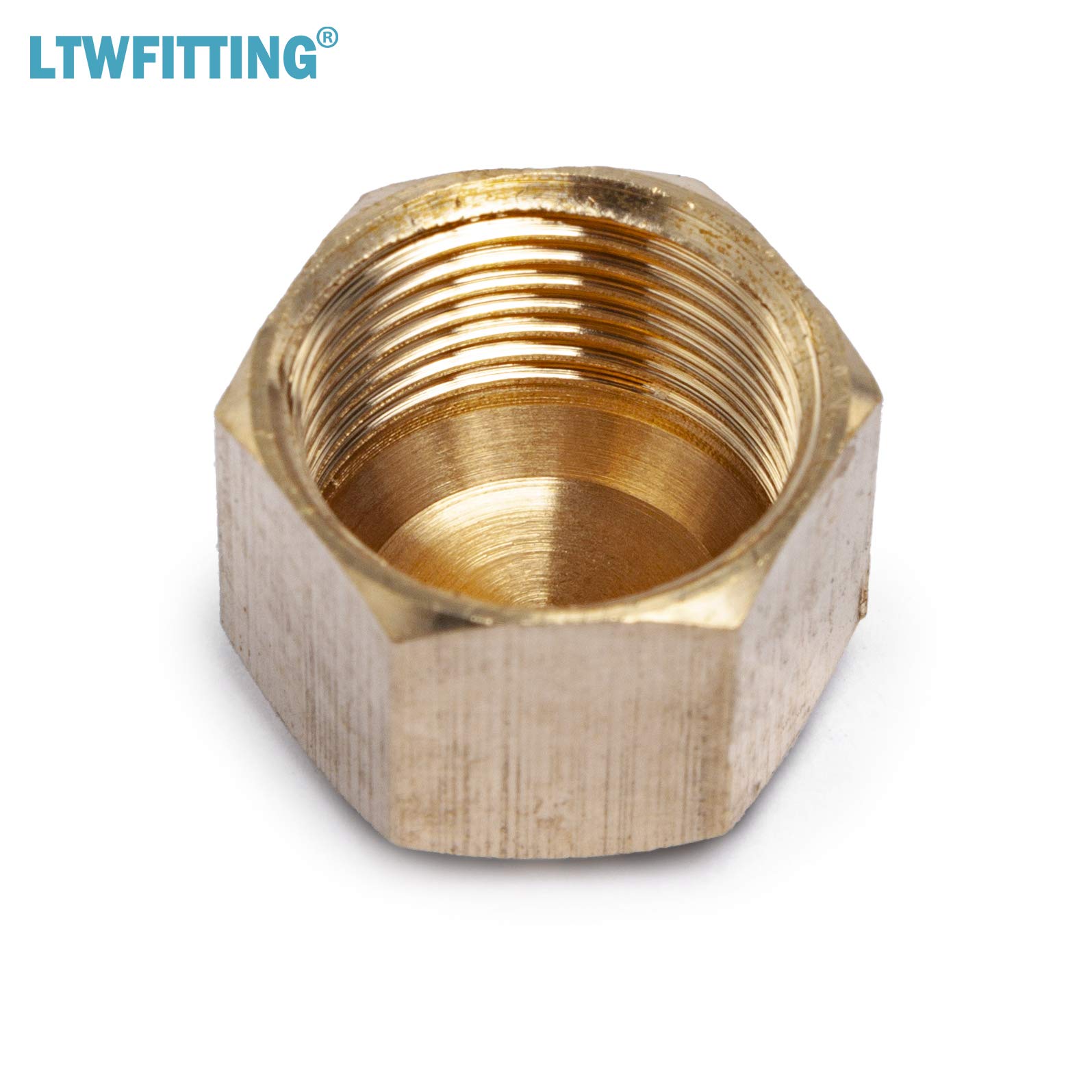 LTWFITTING Lot de 500 bouchons de valve d'arrêt en laiton de 1,27 cm