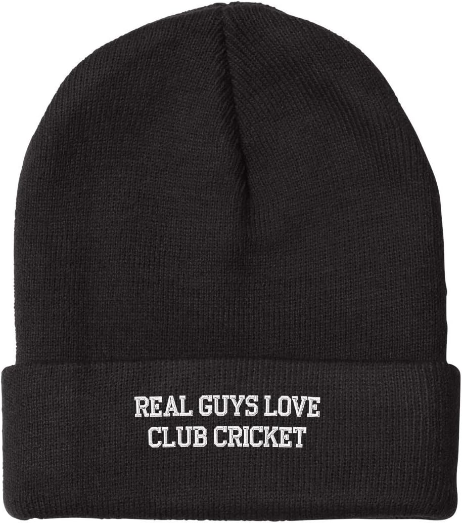 Fastasticdeal Real Guys Love Club Cricket Embroidered Beanie Cap