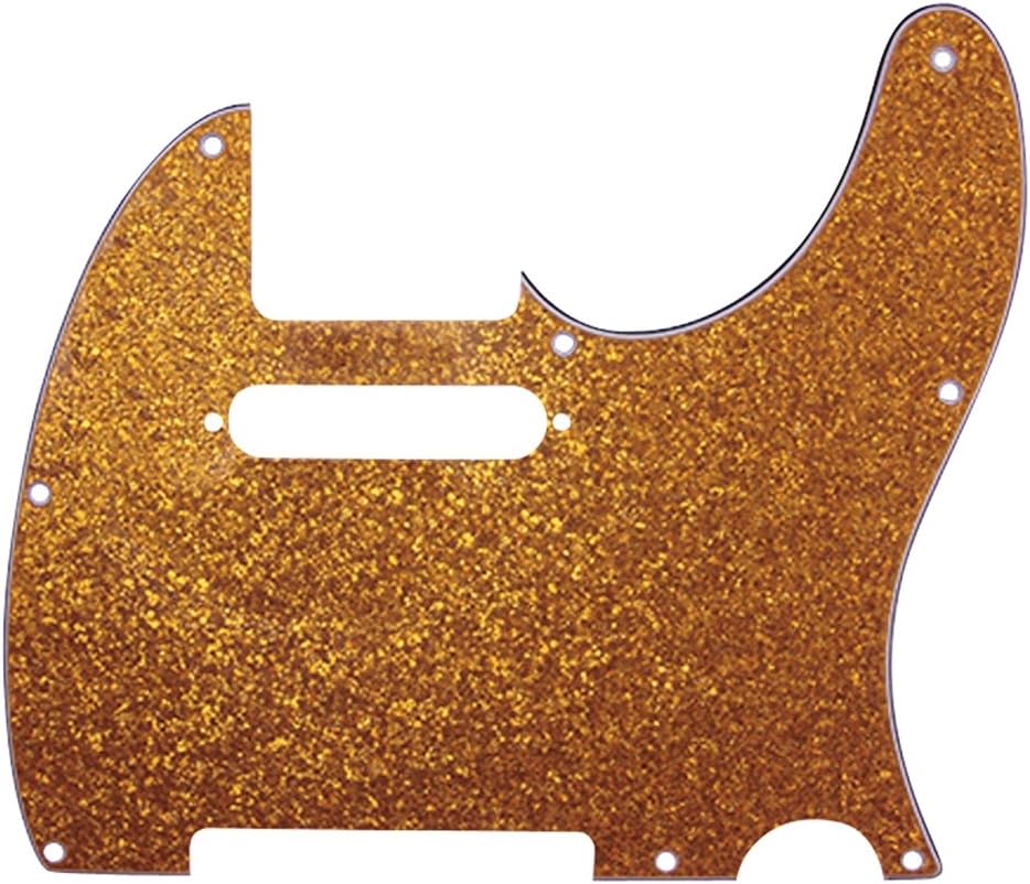 D'Andrea Pro Tele Guitar Pickguard, Gold Sparkle