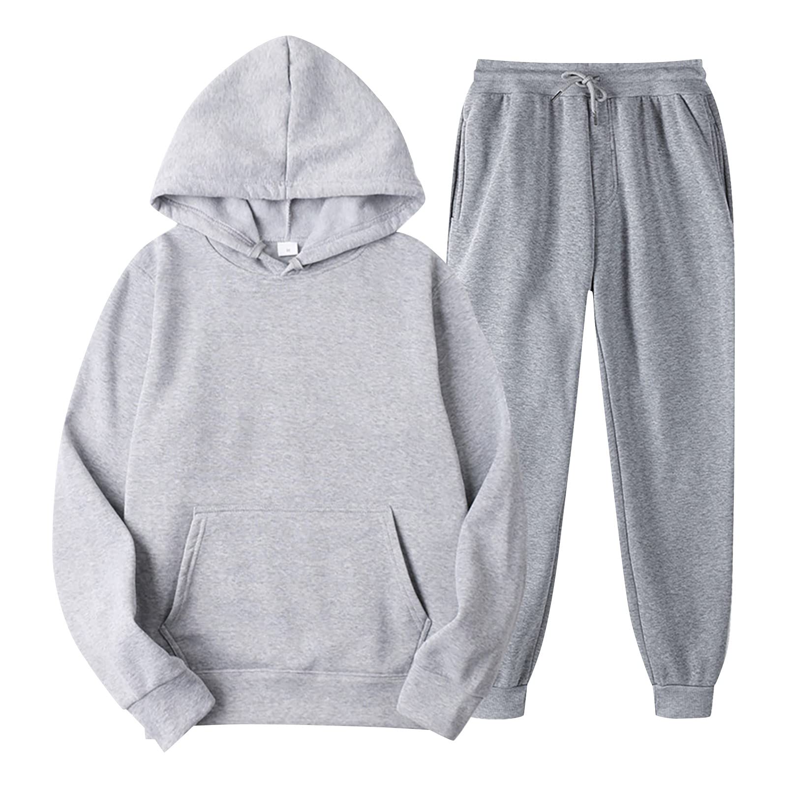 Track Suits for Women Set - 2 Piece Outfits Sweatsuit Pocket Hoodies with Pants Spring Jogging Workout Sets