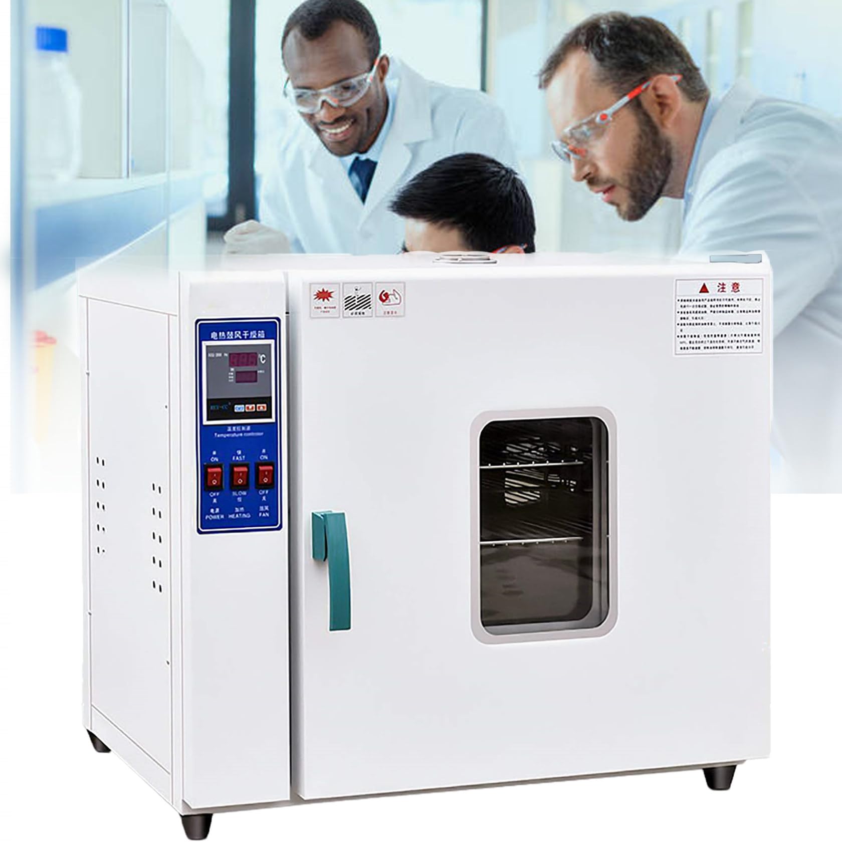 CalefaccióN EléCtrica Horno De Secado RáPido A Temperatura Constante Prueba De Laboratorio Horno PequeñO De Alta Temperatura Secador Industrial, 300 Grados C,16L