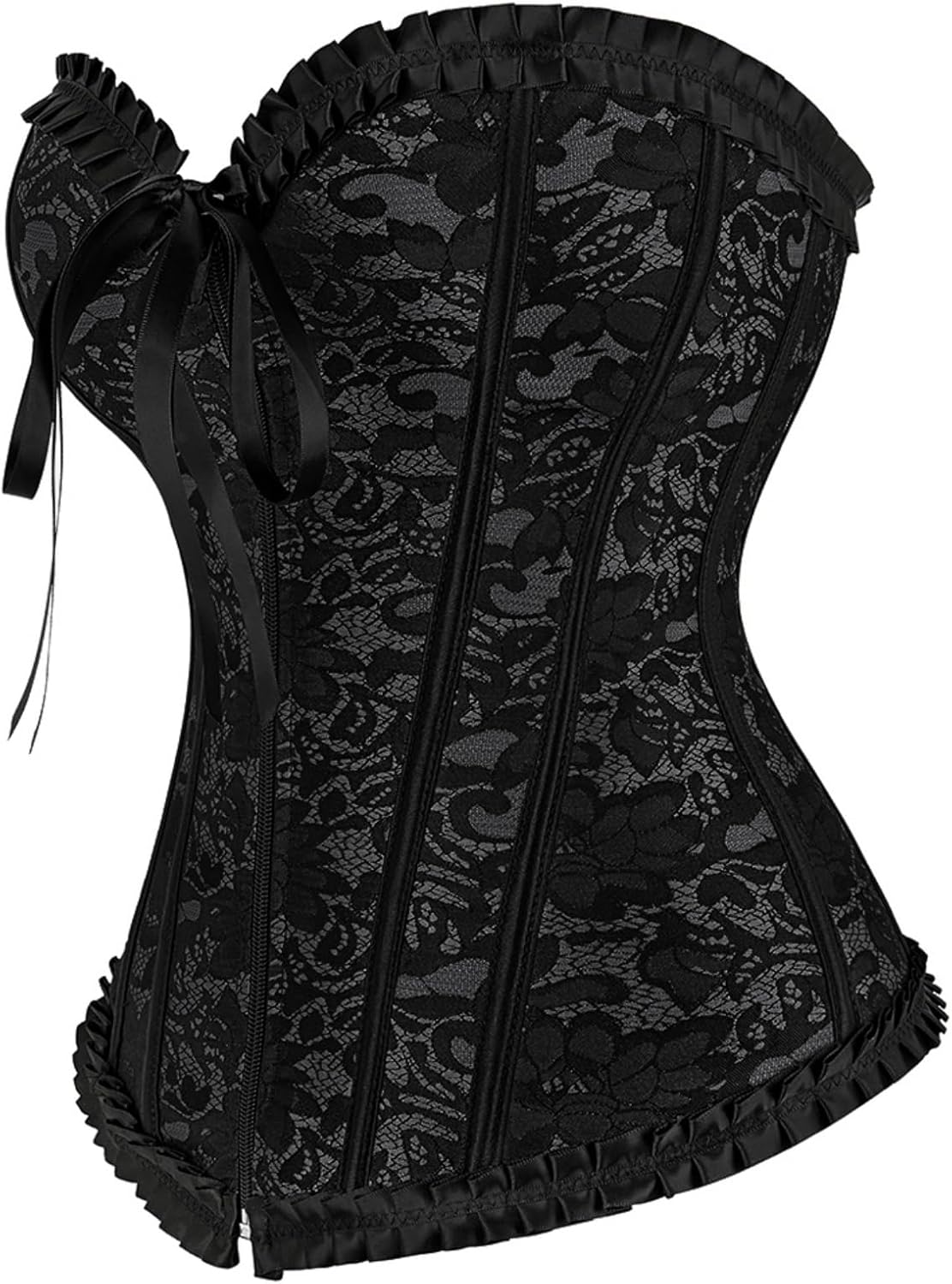 Zhitunemi Overbust Corset Tops For Women: Plus Size Halloween Costume Woman 2025 - Zipper Corset For Masquerade Costume Party - Image 2