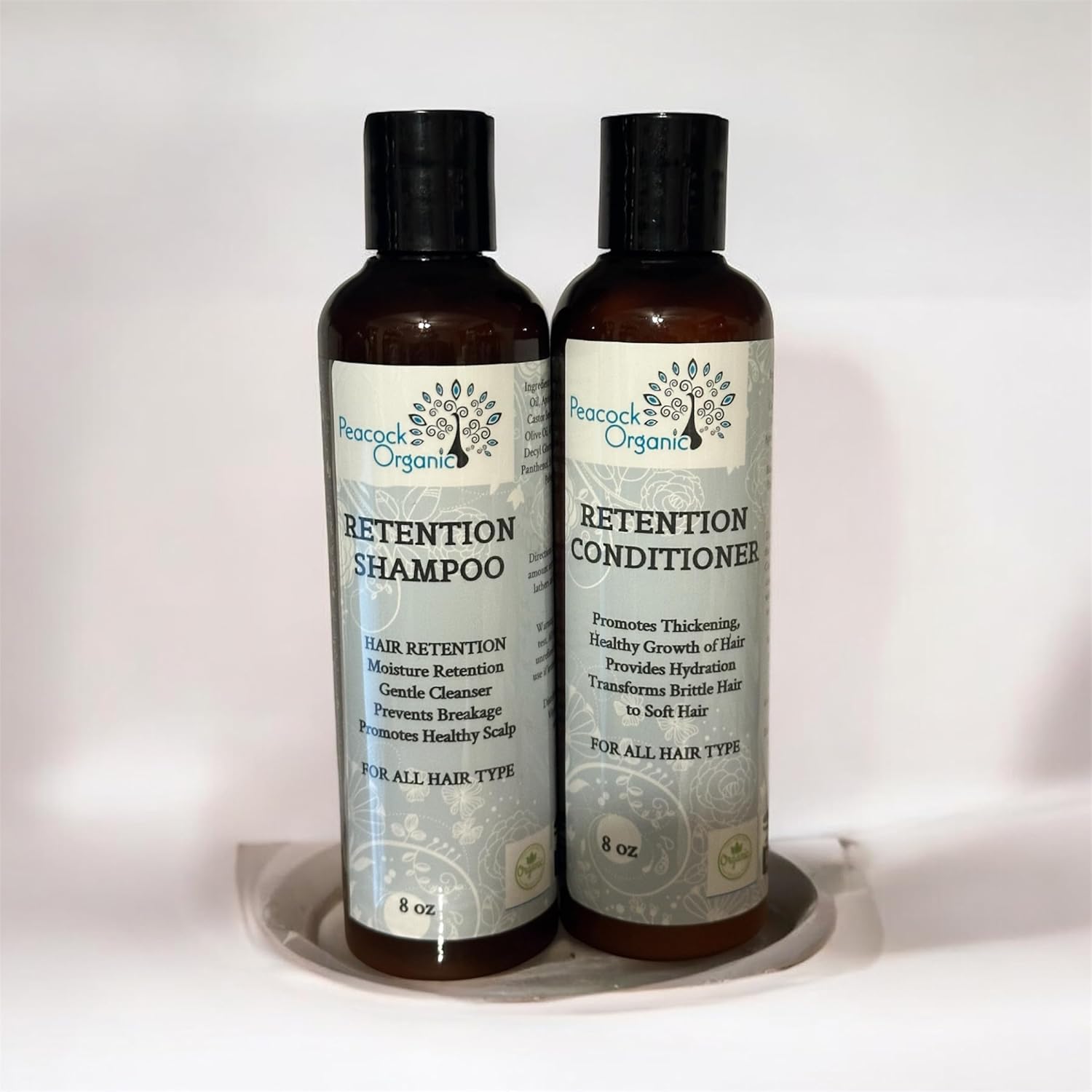 Retention Hair Shampoo & Conditioner Set | Moisturizing, Nourishing, Hydrating Hair Care | 8Oz (Shampoo/Conditioner)