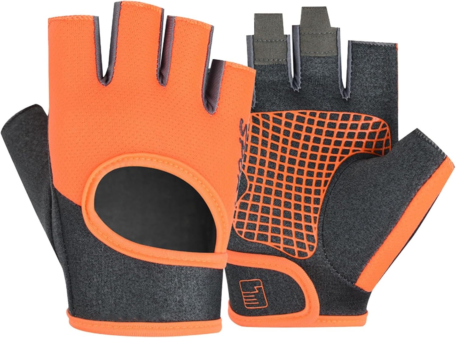 Workout Gloves for Men, Nonslip Durable Lightweight Glove with Palm Protection,Thick Fingerless Breathable Gym Gloves for Women for Cycling Fitness