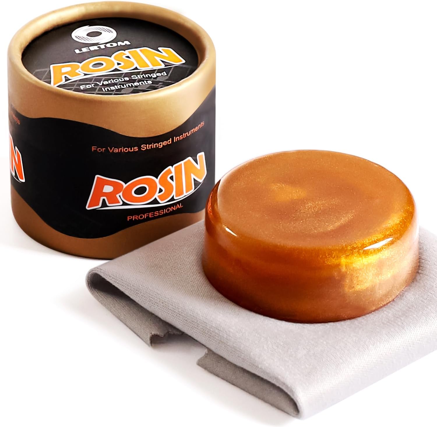 Fansjoy Violin Rosin with Case, Premium Gold Rosin for