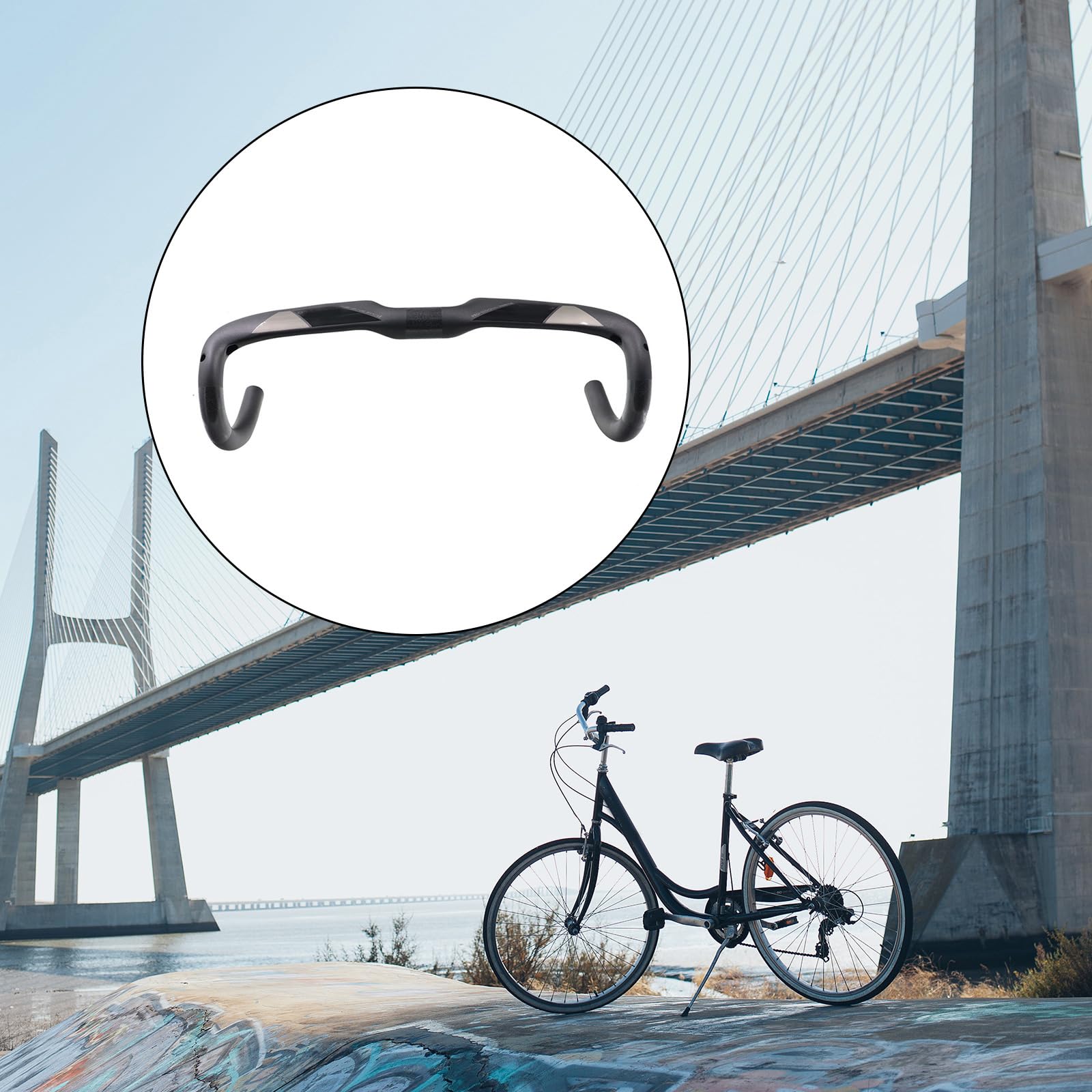 Guidon intégré pour vélo - Guidon intégré - Vélo en fibre de carbone