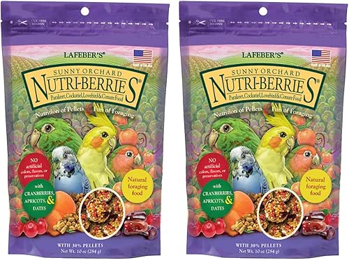 LAFEBER'S Sunny Orchard Nutri-Berries Pet Bird Food, Made with Non-GMO