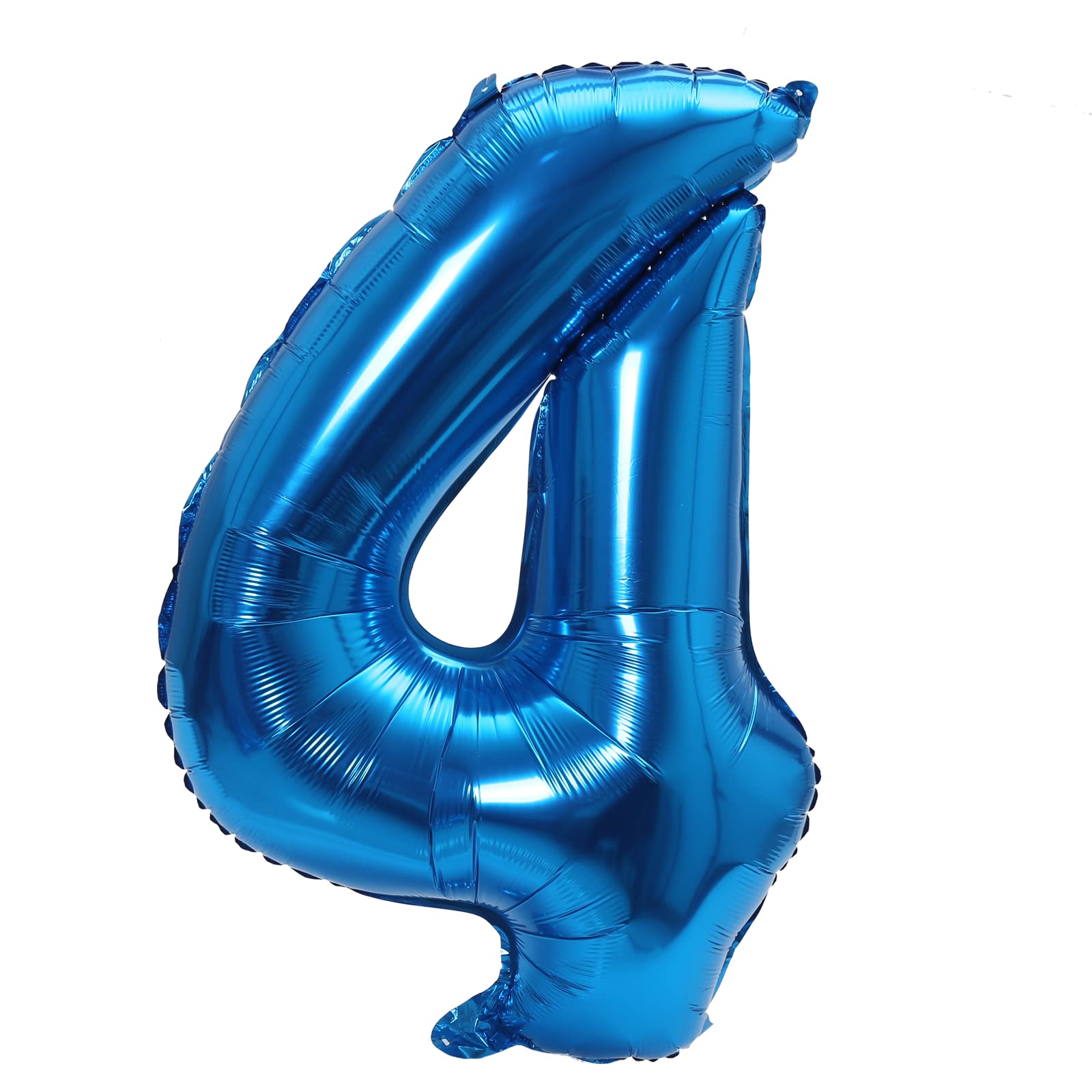 Festiko®32 Inch Blue Large Numbers Balloon 4, Foil Helium Big Number Balloon Digital 4, Wedding, Bridal Shower, Engagement, Photo Shoot, Anniversary