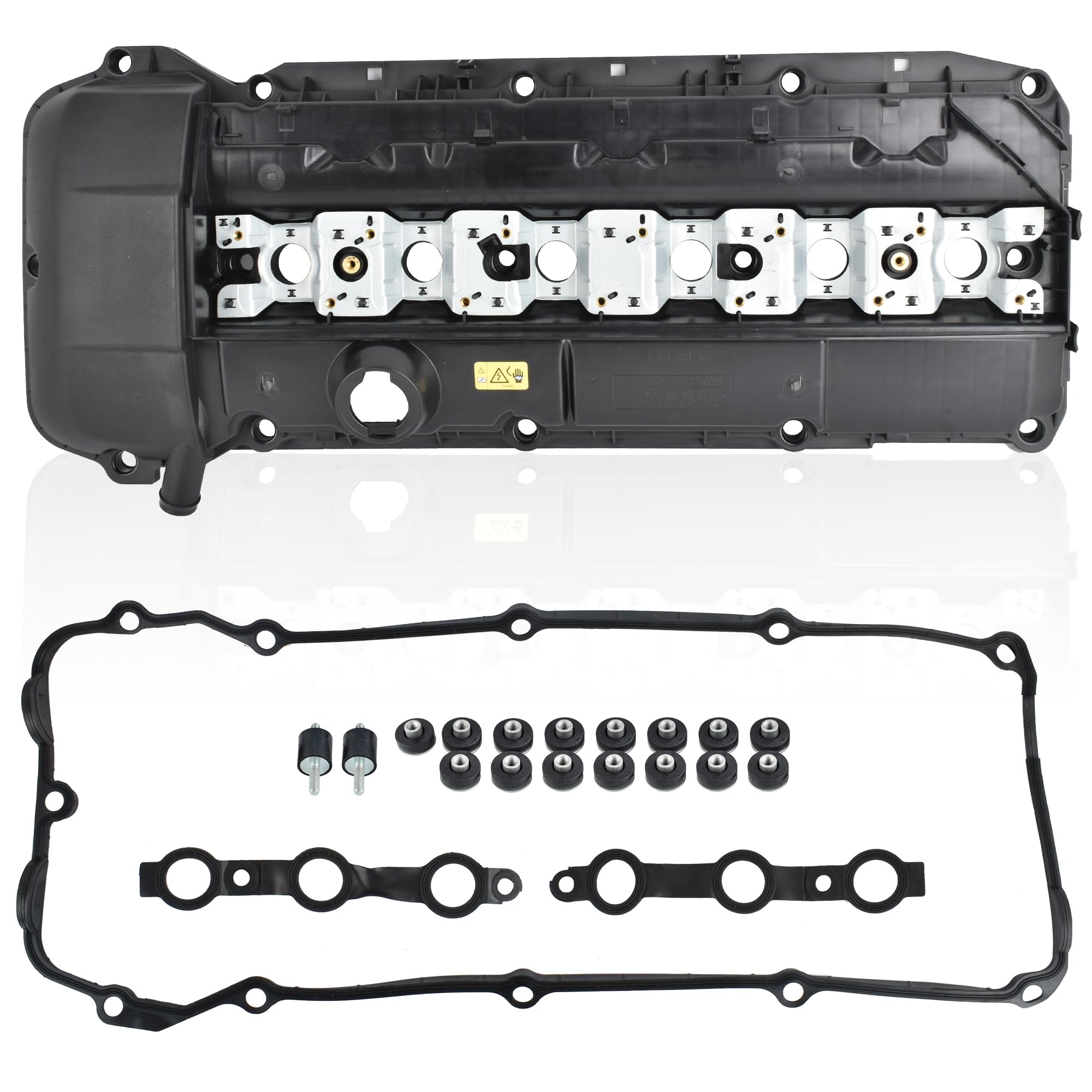 11121432928 Engine Valve Cover Kit, With Gasket And Bolts Compatible With 1999-2003 Bmw 323i 325i 328i 330i 525i 528i 530i X5 Z3, E36 E39 E46 E53 L6 2.3L 2.5l 2.8l 3.0l Engine