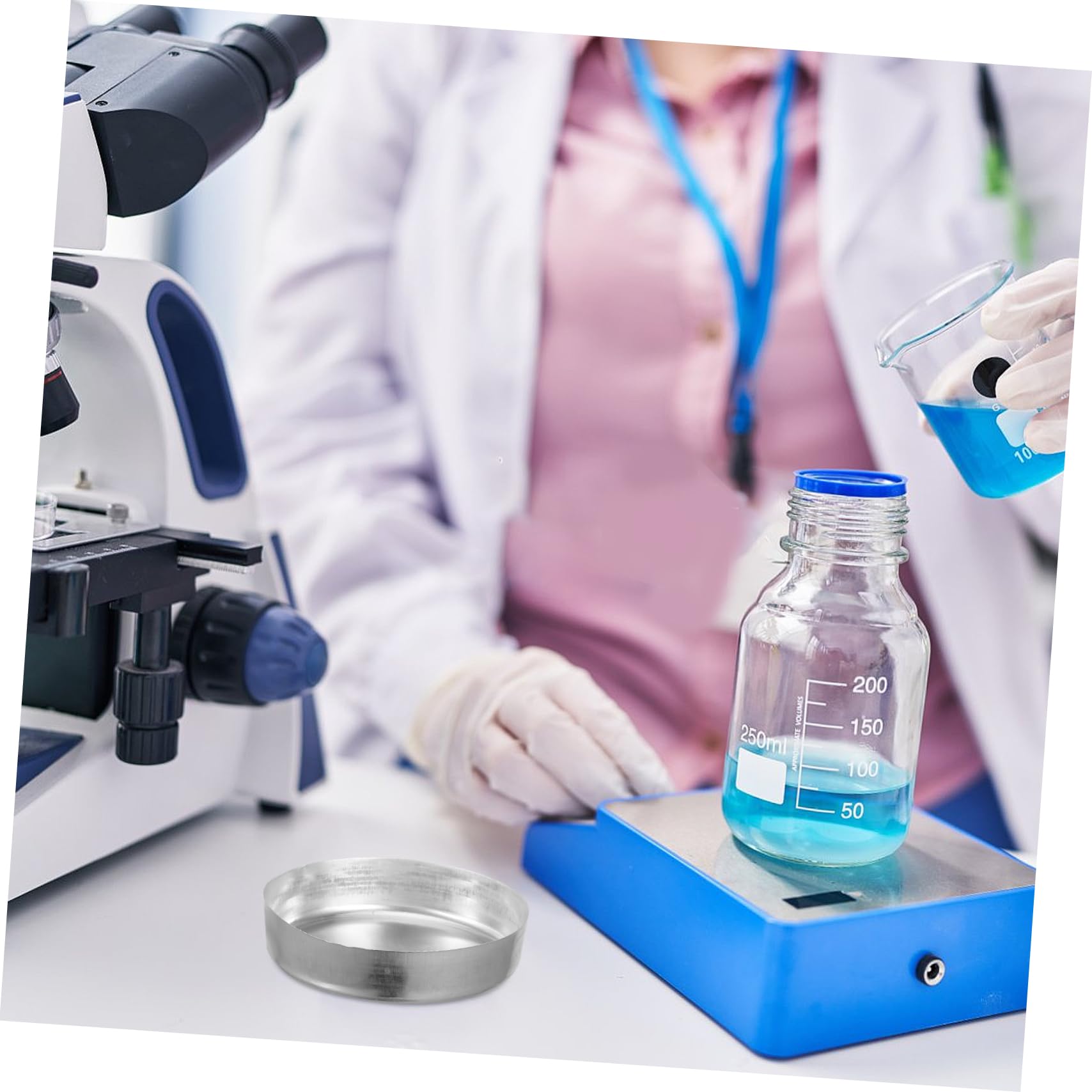 ABOOFAN 5 Sätze Wiegeschale Wiegen Tabletts Für Pulver Messung Probenwägeschalen Messen Von Wiegebooten Chemie Wiegt Boote Musterplatten Aluminium Silber 10 Stück * 5