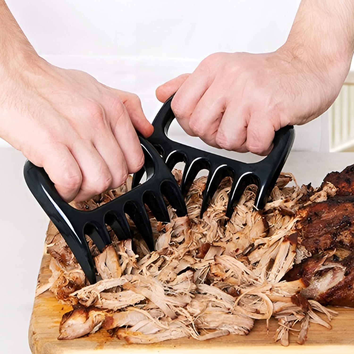 Mountain Grillers Pulled Pork Gabeln - Hochwertige Meat Claws für amerikanisches BBQ Pulled Pork - Fleischkrallen aus Kunststoff zum Zerteilen - Spülmaschinenfeste Bärentatzen Für Grillabende