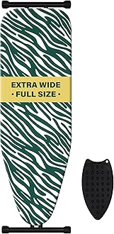 caius Ironing Board Full Size, Iron Board with Extra Thick Padded Cover, Height Adjustable, Easy to Fold, Full Metal Construction