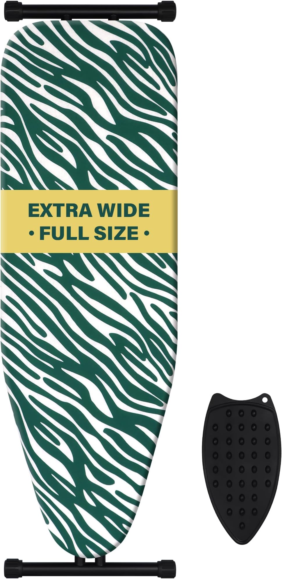 caius Ironing Board Full Size, Iron Board with Extra Thick Padded Cover, Height Adjustable, Easy to Fold, Full Metal Construction