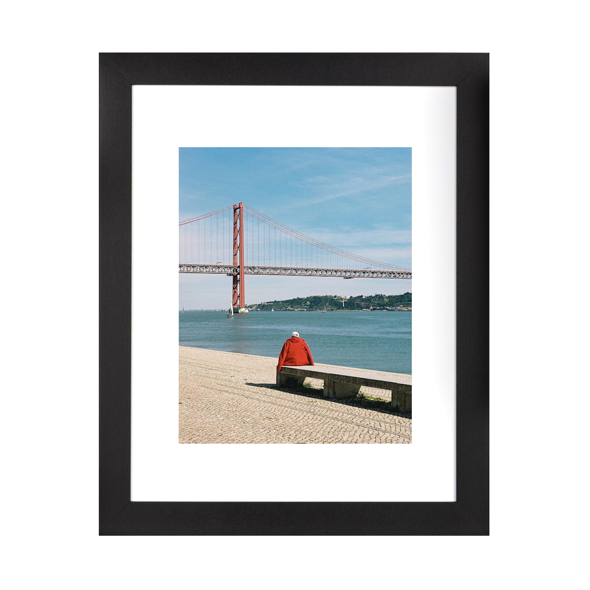 Scholar Tree Black Scholartree Wooden 11X14 Picture Frame, Displays 11X14 Picture Without Mat Or 8X10 Picture With Mat
