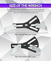 Vista 2 de RACOONA Herramienta de extracción de bomba de combustible, accesorios de automóvil, herramienta de bomba de combustible, herramientas especiales
