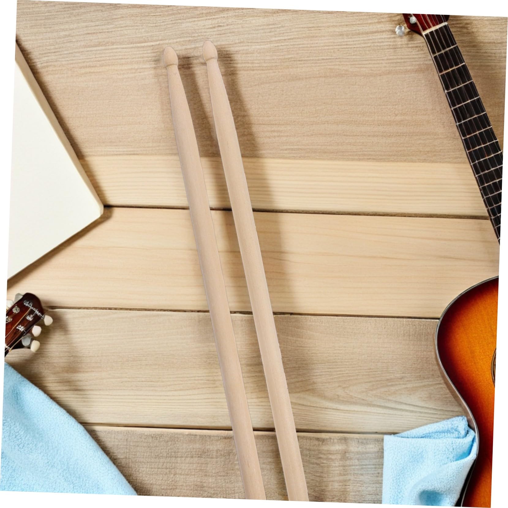 Bacchette Jazz 5a in Legno, 12 Paia, Presa Confortevole | Finitura Precisa, Design Bilanciato, Uso Versatile per Gruppi e Studi Musicali