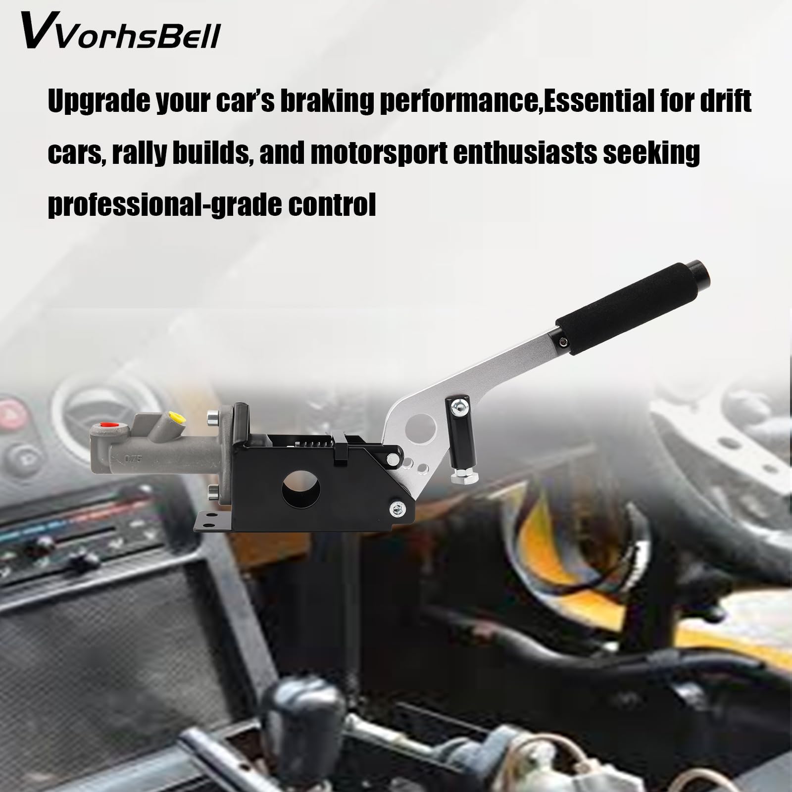 Freno a mano idraulico universale leva del freno a mano, freno a mano Rally & Drift Racing, lega di alluminio orizzontale E-Brake idraulico per auto Modificatio