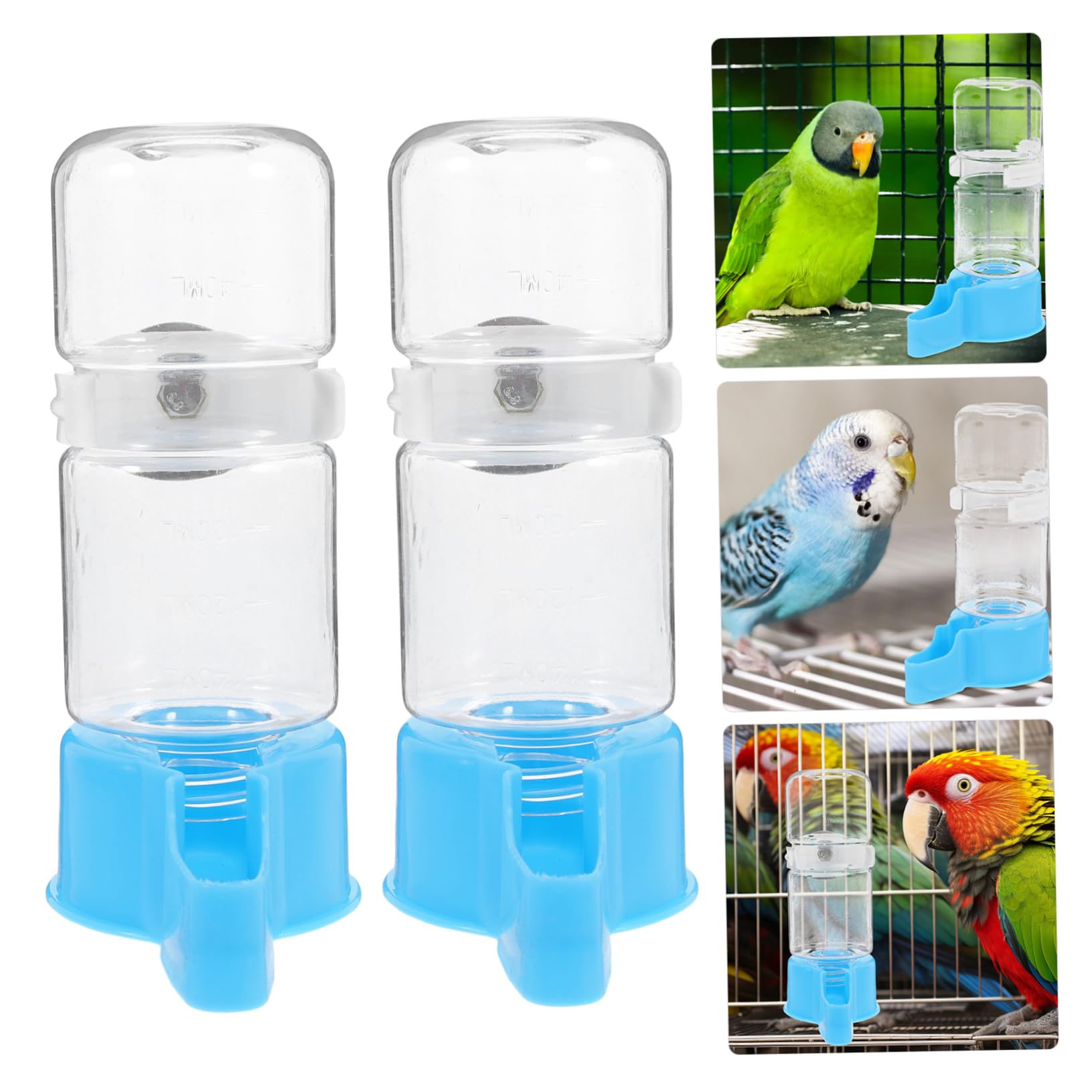 TOYANDONA Bebedero Automático Para Aves Dispensador De Agua Reutilizable Para Periquitos Y Aves Accesorio De Jaula Para Pájaros Sin Filtraciones Diseño Seguro Y 2 Piezas X 5