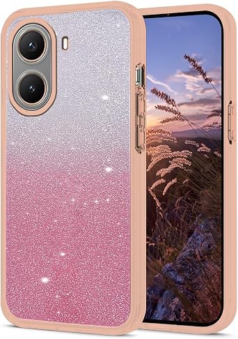 Compatible with Xiaomi Redmi A5 4G Case Glitter Silicone TPU Protective Cases, for Xiaomi Redmi A5 4G Phone Case Shockproof Ultra Thin Cover Pink