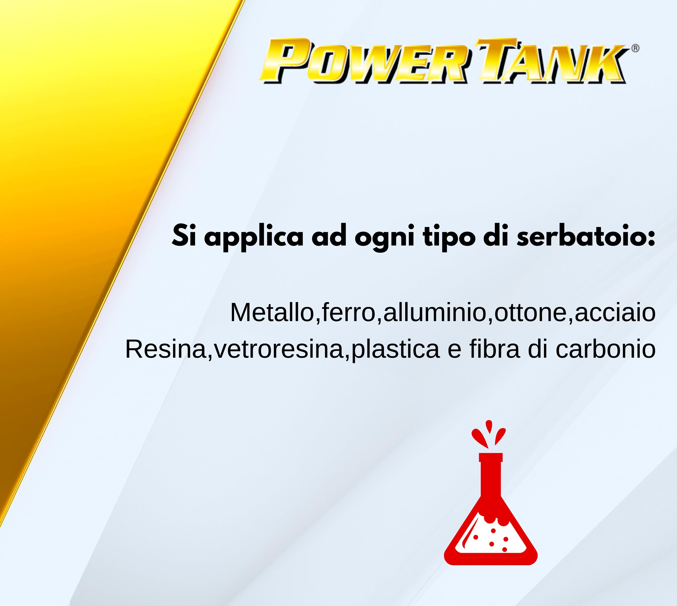 POWER TANK GUM - Trattamento Serbatoio Moto (20/25 Litri) Kit Medio Medium 700 gr per interno Serbatoi benzina Elimina la Ruggine Ripara Protegge Arrugginito da Moto Auto Vespa d'Epoca con Antiruggine