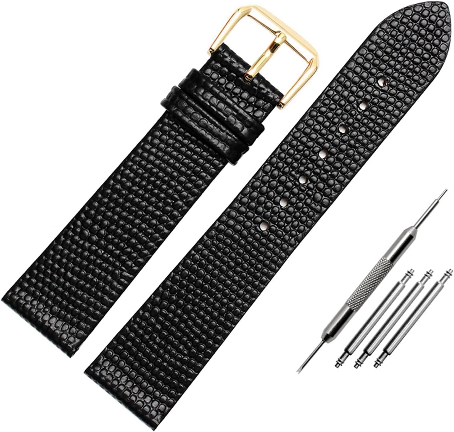 XILILHC Lizard Pattern Genuine Leather Watchband 10 12 14 16mm 18 20mm Watch Simple Stylish Wristwatches Band
