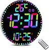 Large Digital Wall Clock with Remote Control 12