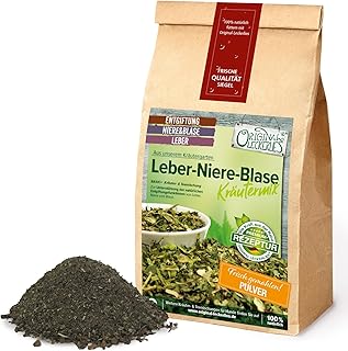 ORIGINAL LECKERLIES Leber-Niere-Blase-Kräutermix Basic als Pulver, 250g Hundekräuter, Kräuter f. Hunde, Unterstützung der natürl. Entgiftungsfunktionen von Leber, Nieren, Blase – Naturprodukt, barfen
