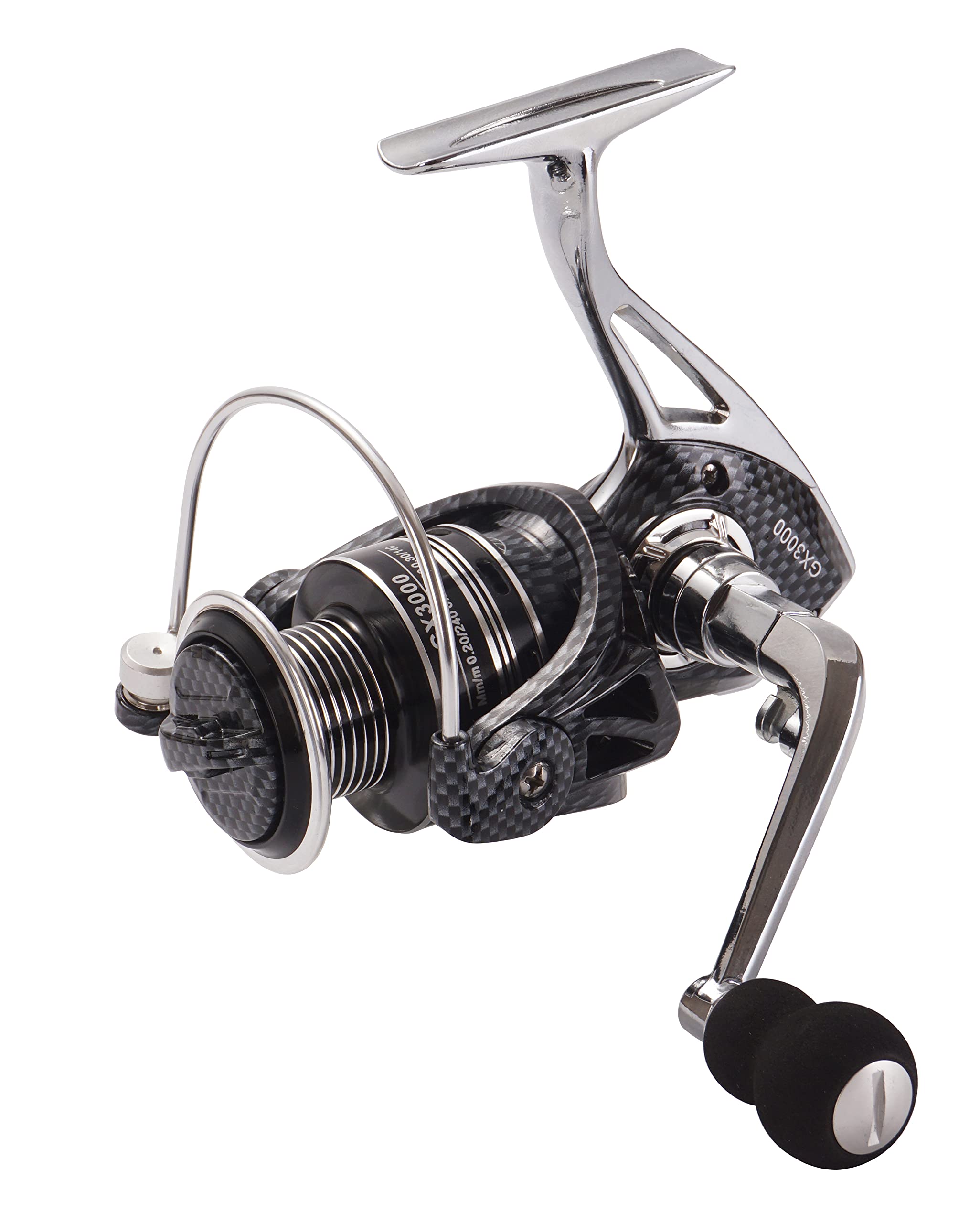 TKNFMK Spinning Reel,Freshwater and Saltwater,Spinning Fishing Reel,Carbon Fiber Style,14+1BB Powerful and Durable Reel with Strong Aluminum Base Rocker arm CNC Aluminum Spool