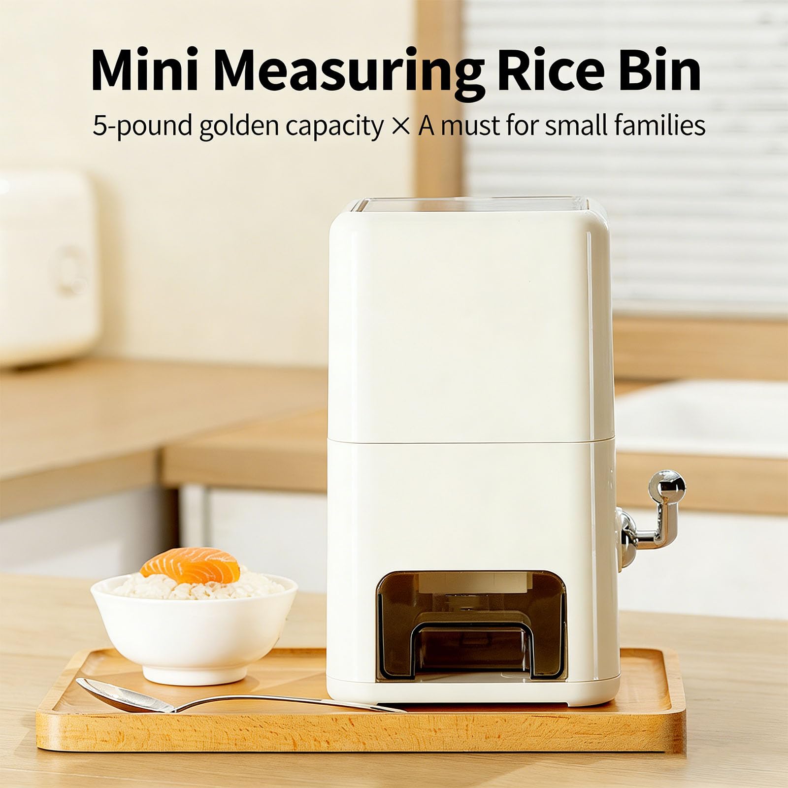 de arroz medido ABS de calidad alimentaria con, White