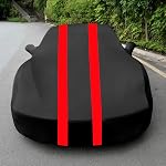 Indoor Car Cover Custom Fit for Corvette C3 1968-1982 Luxurious Soft Stretch Satin Car Cover Breathable Dust-Proof for Underground Garage, Car Show