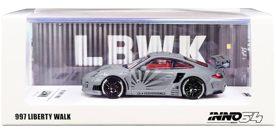 997 LBWK Liberty Walk Matt Gray with Graphics 1/64 Diecast